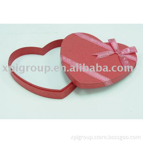 Valentine's Day gift box in heart shape